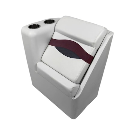 Horizon Mfg Elite Series Left Radius Lean Back White/Red/Charcoal 3217-AAEC