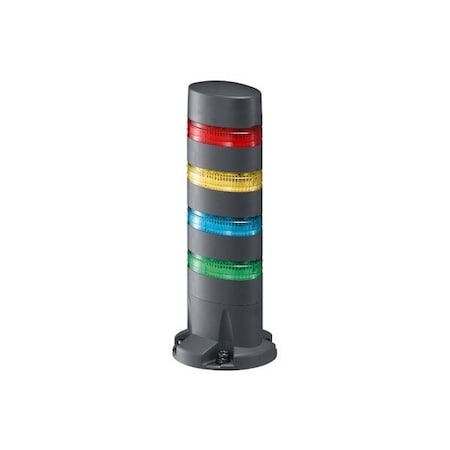 Idec LED Tower Direct Mount 4 Tier LD6A-4DQB-RYGW