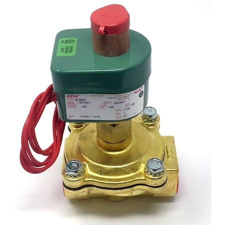 Asco 1in 120V NO Air/Water/Oil 0 -125# 8210B057 120/60 110/50