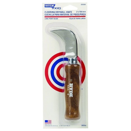 Hyde Flooring/Drywall Knife, 2-1/2 in W Blade, Cutlery Steel Blade, Hardened 20350