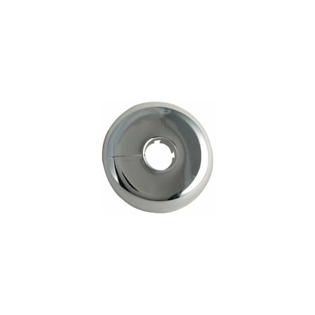 Keeney Floor & Ceiling Plate Flange, Chrome Plated Plastic, For 1/2-In. Cooper PP20112