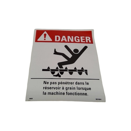 Cnh DECAL DANGER, CNH OEM 182193A1 182193A1