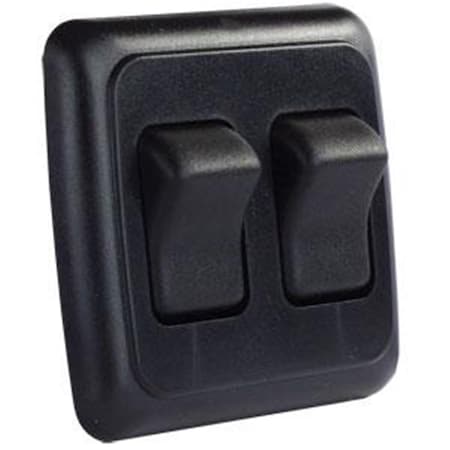 Powerhouse 12235 Double Rocker Switch Assembly - Black PO761134