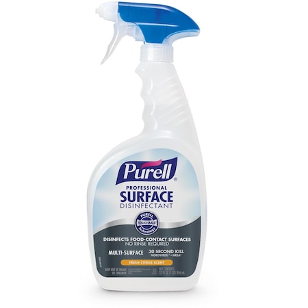 Purell Surface Disinfectant, Trigger Spray Bottle, 32 oz Container Size, Ready to Use, Liquid, 6 PK 3342-06