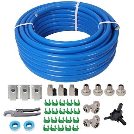 Wrightmaster 3/4 Inch Tubing Industrial Compressed Air Piping System, 100 Feet Length, High Quality PEX-AL-PEX T ZR-220486
