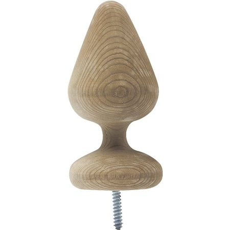 Waddell Post Top, 312 in Dia, 612 in H, Victorian, Pine 114