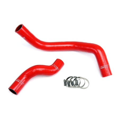 Hps Performance High Temp Reinforced Silicone Radiator Coolant Hose Kit, Red,  57-1045-RED