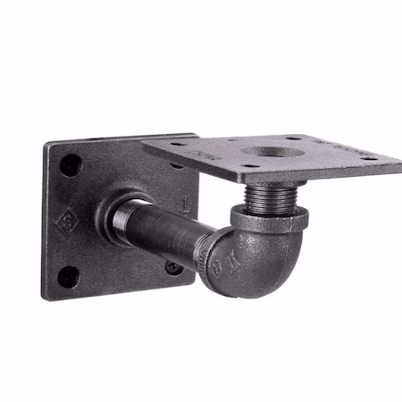 Stz Industries Black Steel Shelf Bracket 6 in. L 366126SQSCONCE