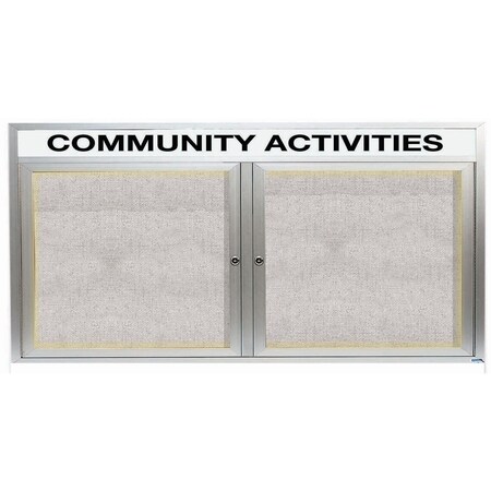 Aarco Header, ClearSatinAnodizedFinish, 36''Hx72''W ODCC3672RHI