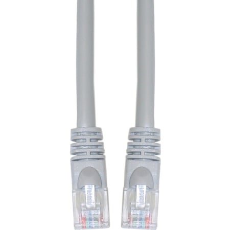 Cable Wholesale 10X8-02101 1 ft. Cat6 Gray Ethernet Patch Cable; Snagless & Molded Boot 10X8-02101