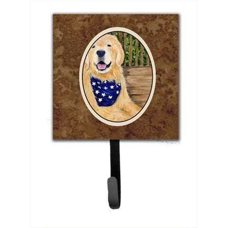 Carolines Treasures 4.25 x 6 in. Golden Retriever Leash Or Key Hook SS8972SH4