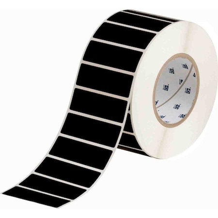 Brady Matte General Purpose Polyester Labels 1 in H x 3 in W Black 3000/RL THT-18-8117-3