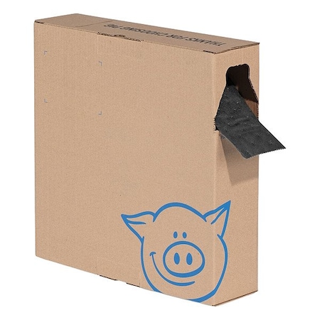 Pig Sorbent Roll, 6 gal, Universal, Black/Gray, Polypropylene MAT2903