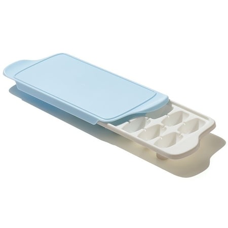 Oxo Good Grips Cube Tray, 14 -Compartment, Plastic, Blue/White, 12.2 in L, 5.6 in W, 1-3/4 in Thick 11284400