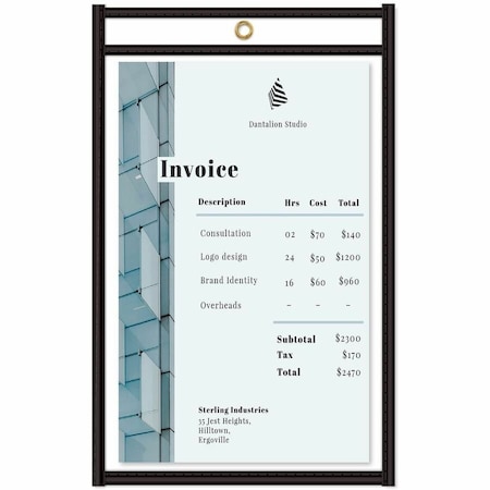 C-Line Products Shop Ticket Holders, 2 Side, 5 x 8", PK25 46058