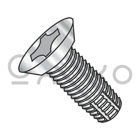 Oxoxo 12-24X1 Phillips Flat Undercut Thread Cutting Screw Type F Fully Threaded 4 10 Stainless, 2000PK 580581