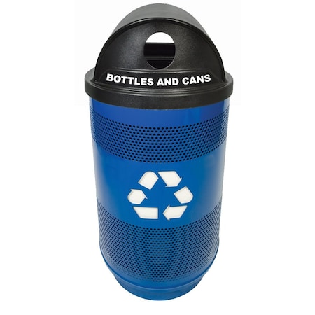 Witt Industries 55 gal Round Blue, Metal SC55P-02R-BS-RHH