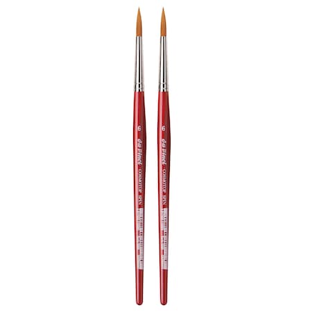 Da Vinci COSMOTOP-SPIN Silk painting Brush, Synthetic, Watercolor, Round, Size 6, 2PK VA-5580_6