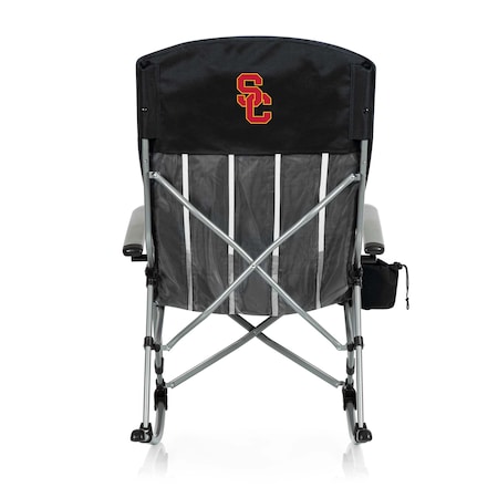 NCAA USC Trojans Outdoor Rocking Camp Chair - XL Heavy Duty Camping Chair