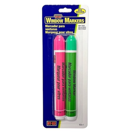 Hy-Ko Window Marker, PinkGreen Reflector 40617