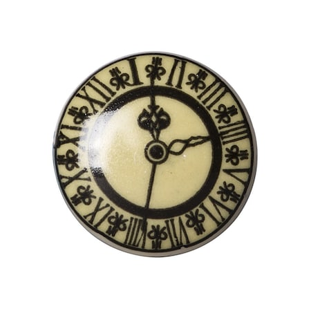 Homeroots Set of Eight Black And Off White Ceramic And Metal Drawer Pull Knobs, 8PK 544423