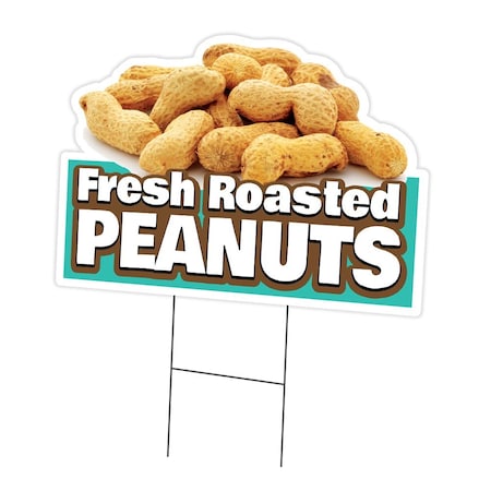 Signmission Fresh Roasted Peanuts Die Cut Yard & Stake plastic window, 1216-Fresh Roasted Peanuts C-DC-1216-DS-Fresh Roasted Peanuts19