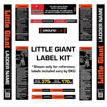 Little Giant Ladders Ladder Label Kit 31883