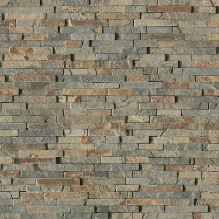 Msi Rustique Interlocking SAMPLE Slate Mesh-Mounted Mosaic Wall Tile ZOR-MD-0423-SAM