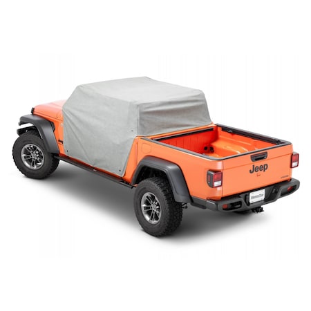 Mastertop Covers Cab From Windshield Frame To Seating Area Only, Waterproof, Gray, Fabric, With Door 11120709