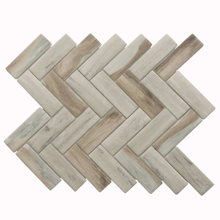 Apollo Tile Beige 11 in x 12.6 in Recycled Glass Matte Floor and Wall Mosaic Tile 9.63 sqft/case, 10PK APLNNC8812BRA
