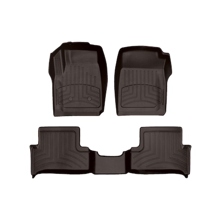 Weathertech Cocoa, Front and Rear FloorLiner HP 47751-1-3IM