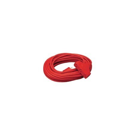 Master Electrician Extension Cord, 14/3 SJTW Red Outdoor, 50-Ft. 04218ME