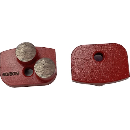 Vantage Product Metal Bond Diamond Grinding Tool, 2 Round Segments, 60/80 Grit, Medium Bond M-NG-2R6080-M