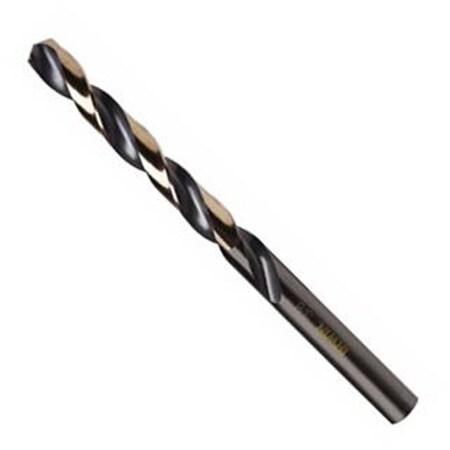 Keen 39 in. Black and Gold HSS Fractional Straight Shank Jobber Length Drill Bit KE1078995
