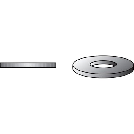 Hillman Zinc-Plated Steel 9/16 in. USS Flat Washer, 5PK 270021
