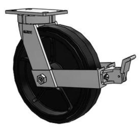 Albion 12in-Caster-Face-Brake 370MR12501SFBB