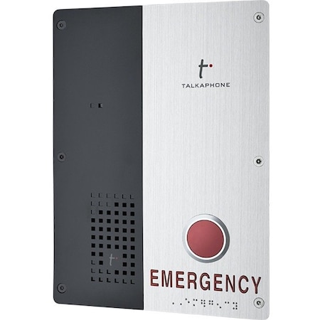 Talk-A-Phone Talkaphone Single Button Emergency IP Call Station - Cable - Flush Mount, Surface Mount VOIP-600E