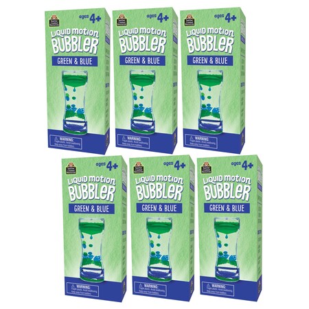 Teacher Created Resources Liquid Motion Bubbler, Green & Blue, 6PK TCR20963
