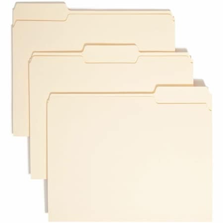 Smead 13 Tab Cut Letter Recycled Top Tab File Folder, Manila, 500PK SMD10330CT
