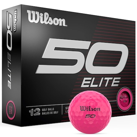 Wilson Fifty Elite Pink Golf Balls, 12PK 90402