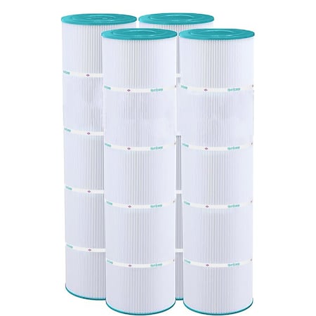 Hurricane Premium Pool Filter Cartridge - Replacement for Pleatco PCC105, Unicel C-7471, 4PK HF7471-04