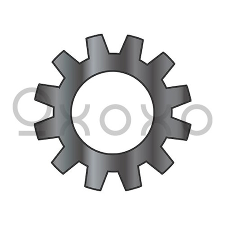 Oxoxo M4 Din 6797 A Metric External Tooth Lock Washer Black Oxide and Oil, 10000PK 578744