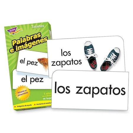 Trend Enterprises Palabras e imagenes (SP) Skill Drill Flash Cards T53006