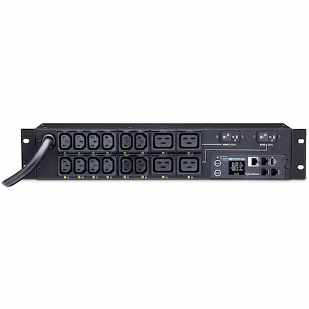Cyberpower 220V 12 IEC-C13 4 IEC-C19 OUT L6-30P 12FT 2U 3YR WTY PDU41008