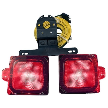 Pm Company Stop/Turn/Tail and Side Marker Kit, LED Lamp, Red Light, Red Housing V944