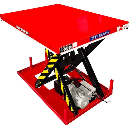 Pake Handling Tools Electric Hydraulic Scissor Lift Table, 2,200 lb. Capacity, 48''x36'' Platform, 36.25'' Lifting Height PAKHWBG103648