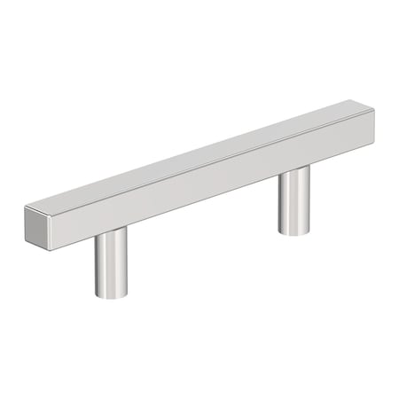 Amerock Bar Pulls Square 3 inch (76mm) Center-to-Center Polished Chrome Cabinet Pull, 25PK 25VMP3717526