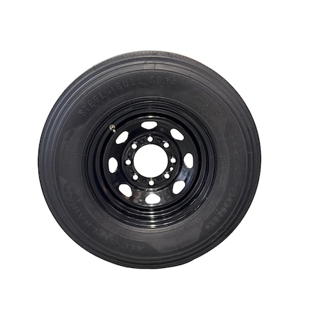 Steelbull - Steel Master SteelBull ST205/75R15 10 Ply TL Highway Rib Tire on a 6 on 5.5 Bolt Black Modular Wheel 599374SBBLK