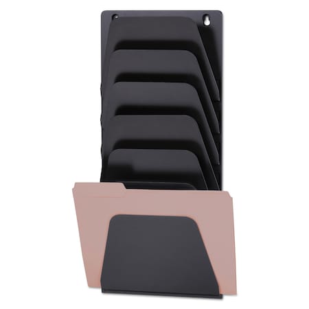 Officemate Wall File Holder, 7 Sections, Legal/Letter, Black 21505