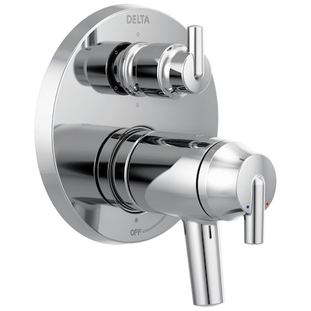 Delta Trinsic Two Handle TempAssure 17T Series Valve Trim with 6-Setting Integrated Diverter T27T959